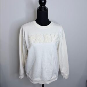 The Vinyl Icons White "Paris" Sweater